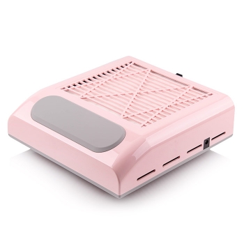 Витяжка для манікюру Simei 858-8 з НЕРА фільтром на 80W Pink