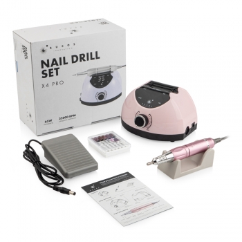 Фрезер для манікюру BUCOS Nail Drill X4 Pro Smooth Pink 65 Ватт, 35 000 об./мин.